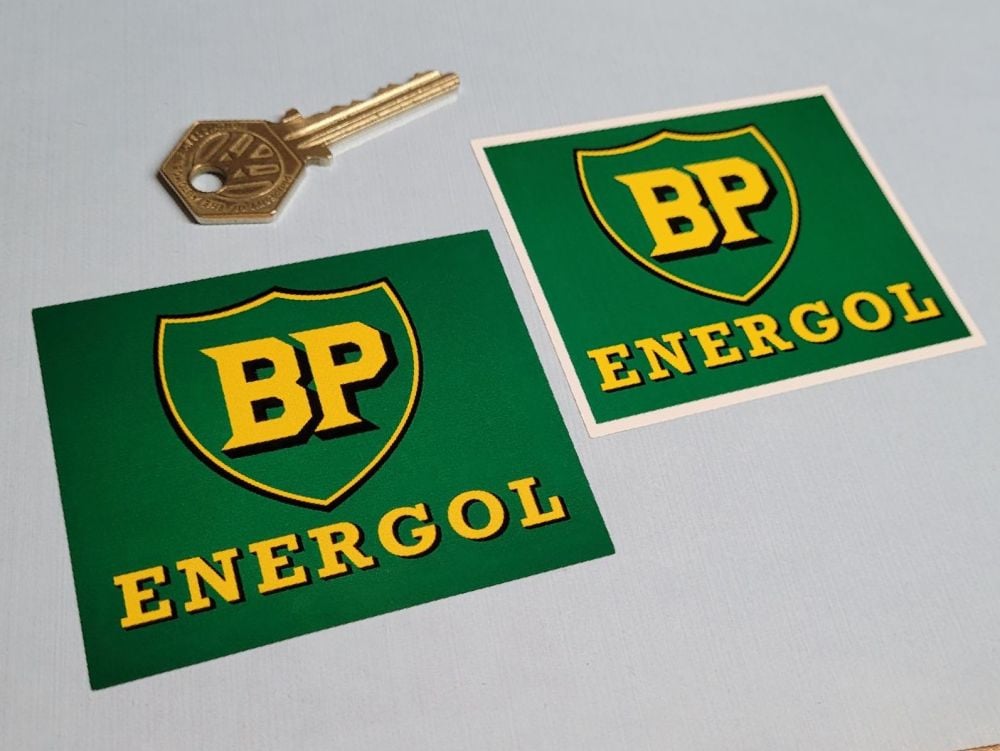 BP Energol Small Oblong Sticker 3.25