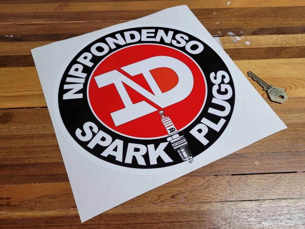 Nippondenso Spark Plugs Round Sticker. 10