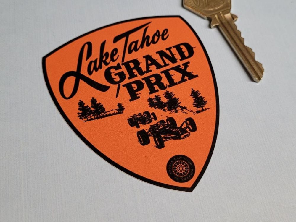 Lake Tahoe Grand Prix Shield Sticker - 3.25"