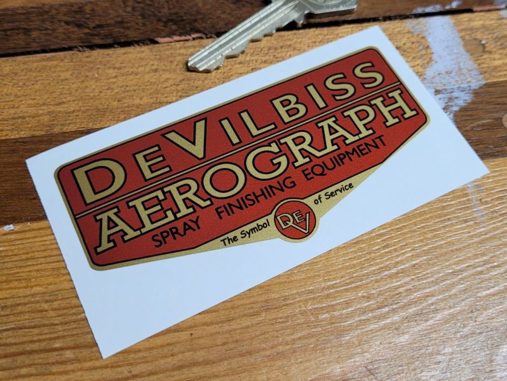DeVilbiss Aerograph Spray Finishing Equipment Sticker - 3.75