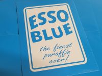 Esso Blue The Finest Paraffin Ever! Cut Vinyl Style 1 Sticker - 6