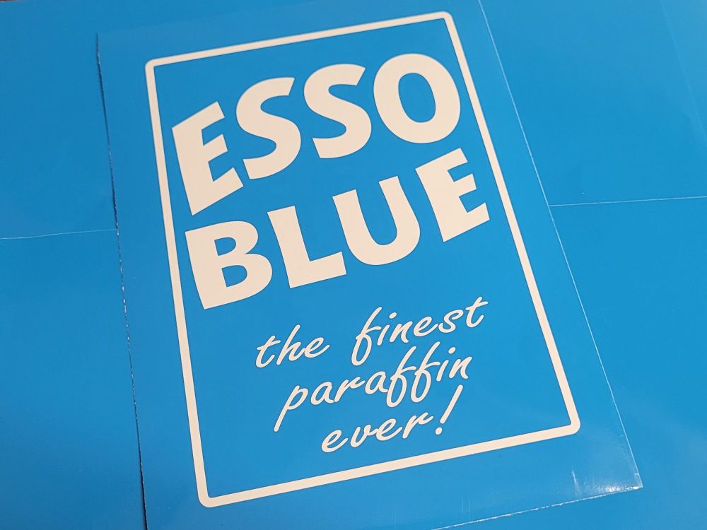 Esso Blue The Finest Paraffin Ever! Cut Vinyl Style 2 Sticker - 6"