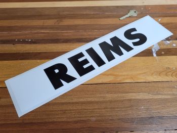 Reims Black & White Oblong Sticker - 15.75"