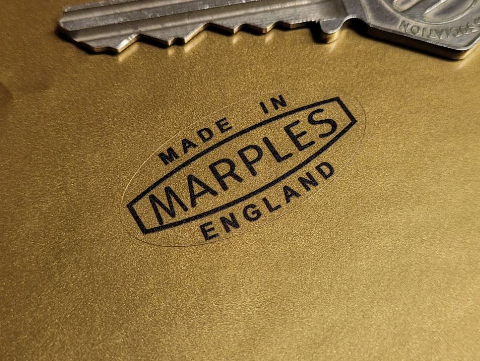 Marples Workshop Tools Made in England Sticker - 35mm