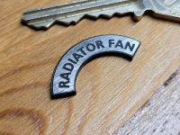 Classic Car Arched Radiator Fan Identifier 3M Self Adhesive Composite Badge