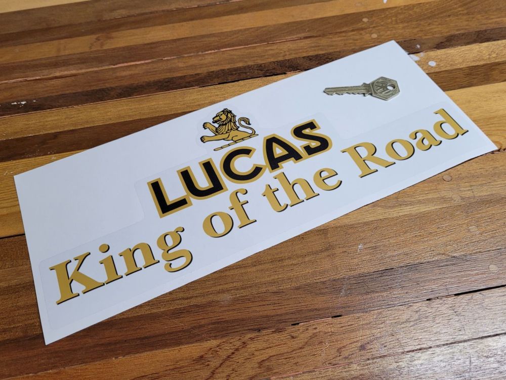 Lucas King Of The Road Translucent Sticker - 13.25"