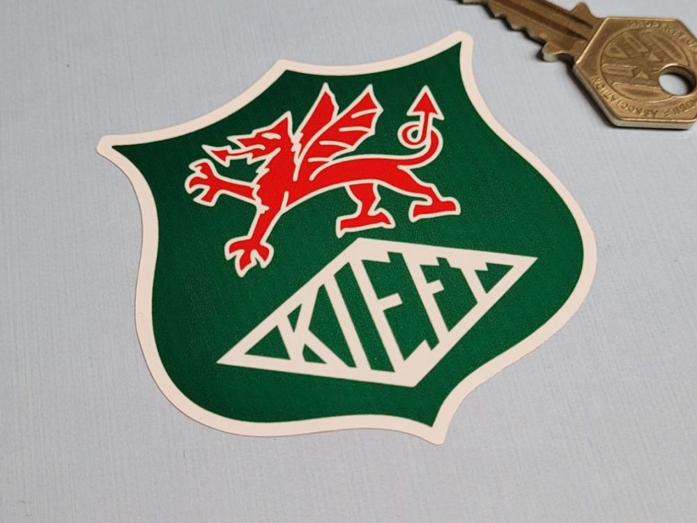 Kieft Dragon Shield Logo Sticker - 3"