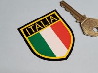Italia Shield Style Sticker - 2.5"