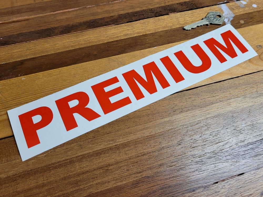 Premium Straight Cut Text Petrol Pump Sticker - 11