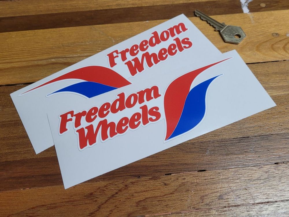 Freedom Wheels Stickers - 7" Handed Pair