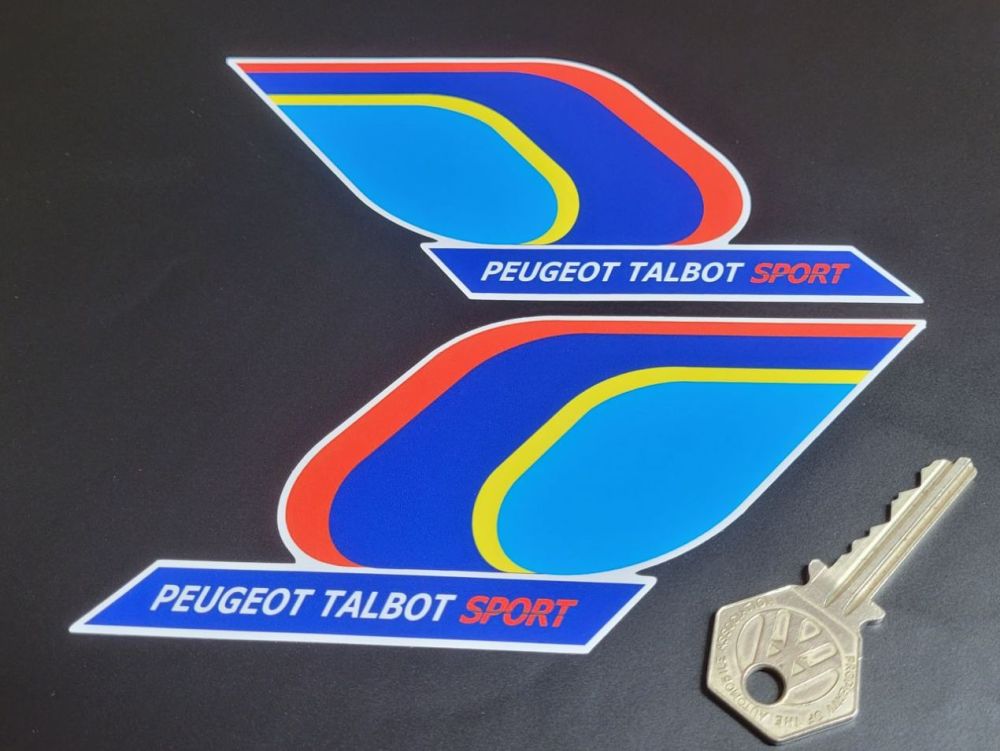 Peugeot Talbot Sport Logo Stickers - 6" Pair