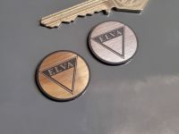 Elva Logo Circular Laser Cut Self Adhesive Car Badge - 25mm