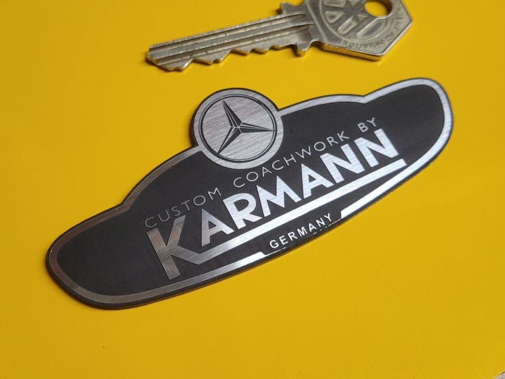 Mercedes Custom Coachwork by Karmann Self Adhesive Car Badge - 3.75