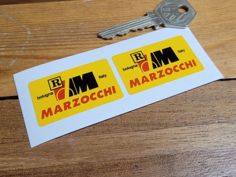 Marzocchi Bologna Italy R Stickers - 1.75" Pair
