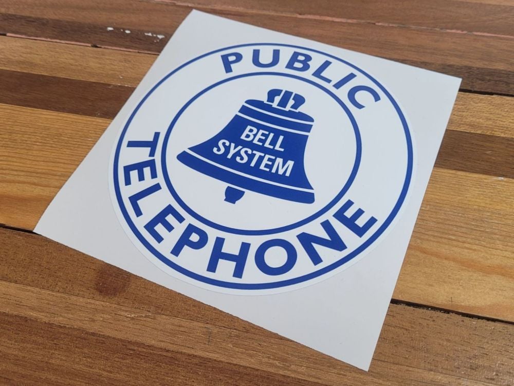 Bell System Public Telephone Sticker - 12"