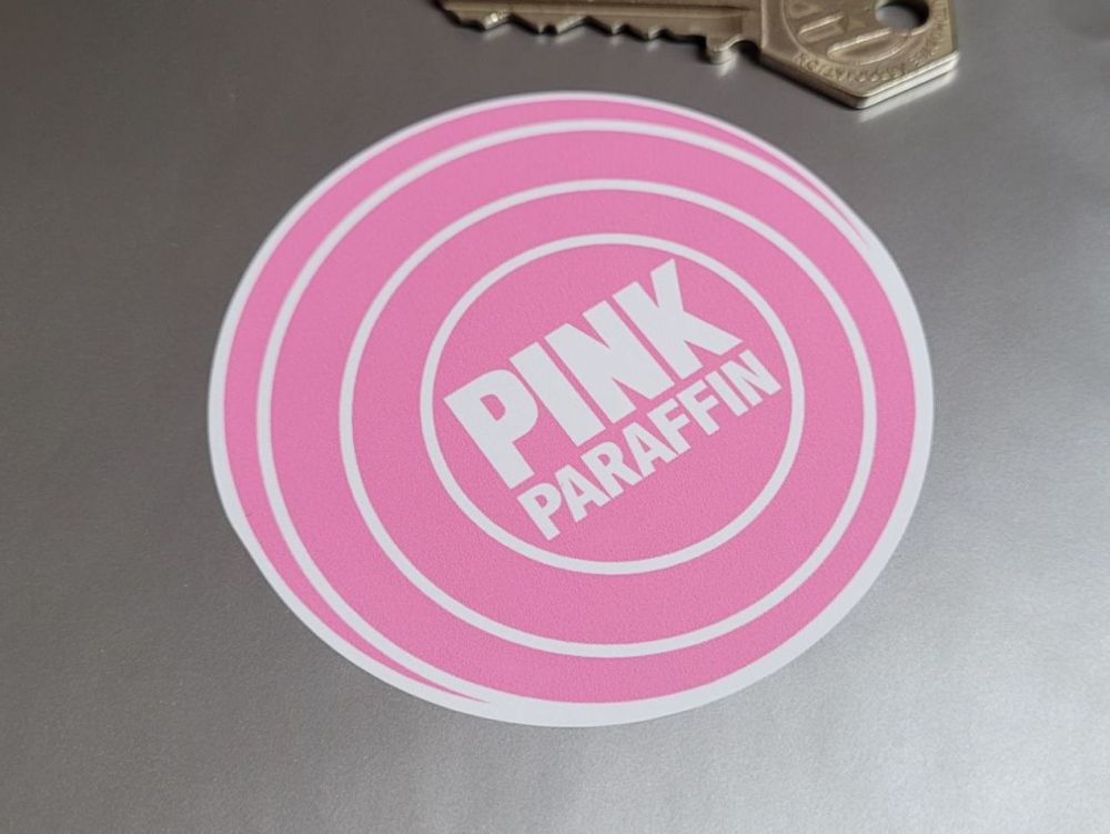 Pink Paraffin Stickers - 2", 3", or 4" Pair