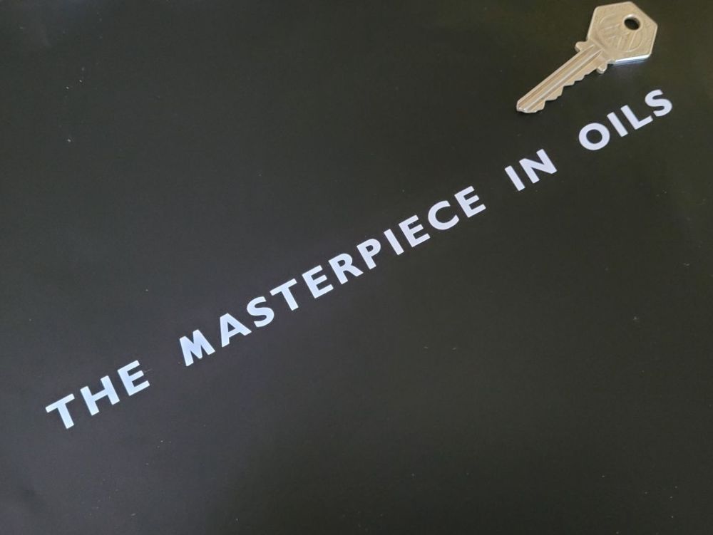 Castrol The Masterpiece In Oils Sticker - 9.5"