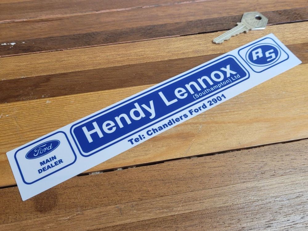 Hendy Lennox Southampton Dealer Window Sticker - 10