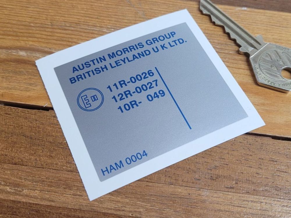 Austin Morris Group British Leyland HAM 0004 Door Jamb Sticker - 2.5"