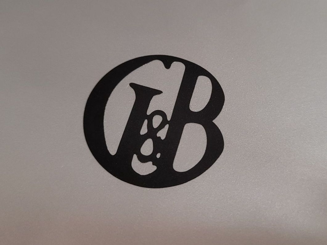 G&B Gilbert & Barker Petrol Pump Cut Logo Sticker - 4"