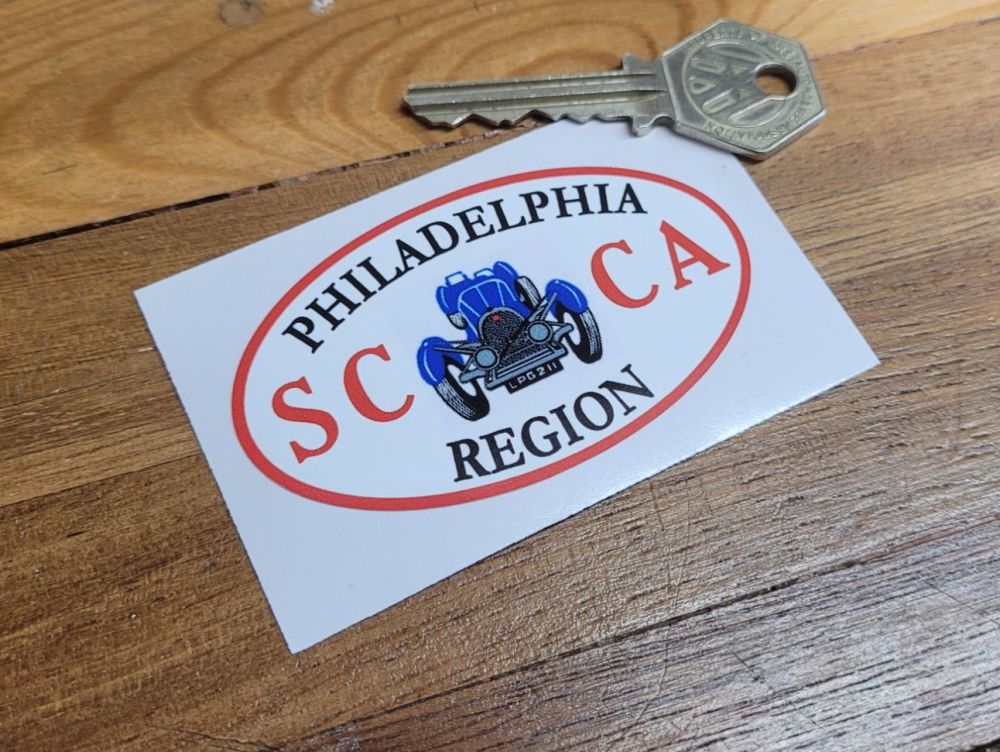 Philadelphia Region SCCA Sticker - 3"
