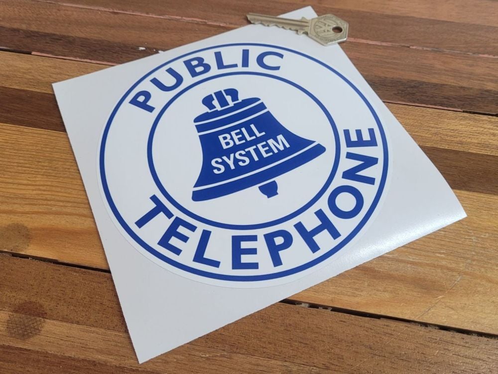 Bell System Public Telephone Sticker - 6"