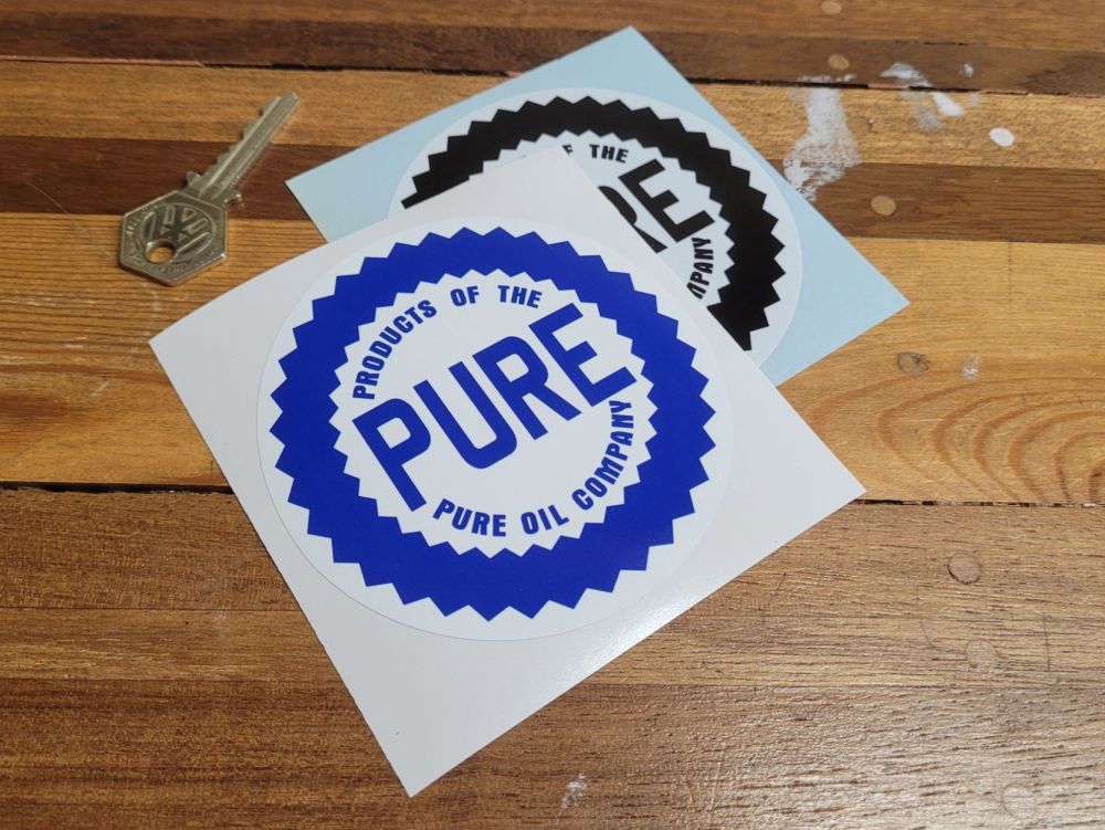 Products of The Pure Oil Company Stickers - 4" Pair