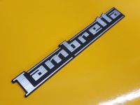 Lambretta Text Laser Cut Self Adhesive Scooter Badge - 4", 5", or 6"