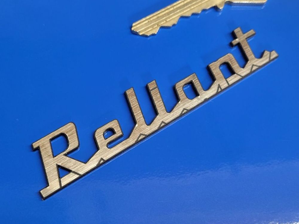 Reliant Script Style Self Adhesive Car Badge - 3.75