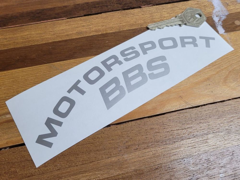 BBS Motorsport Arched Cut Vinyl Stickers - 7.5