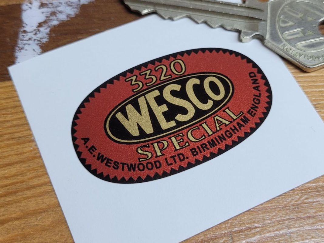 Wesco 3320 Special Oval Sticker - 50mm
