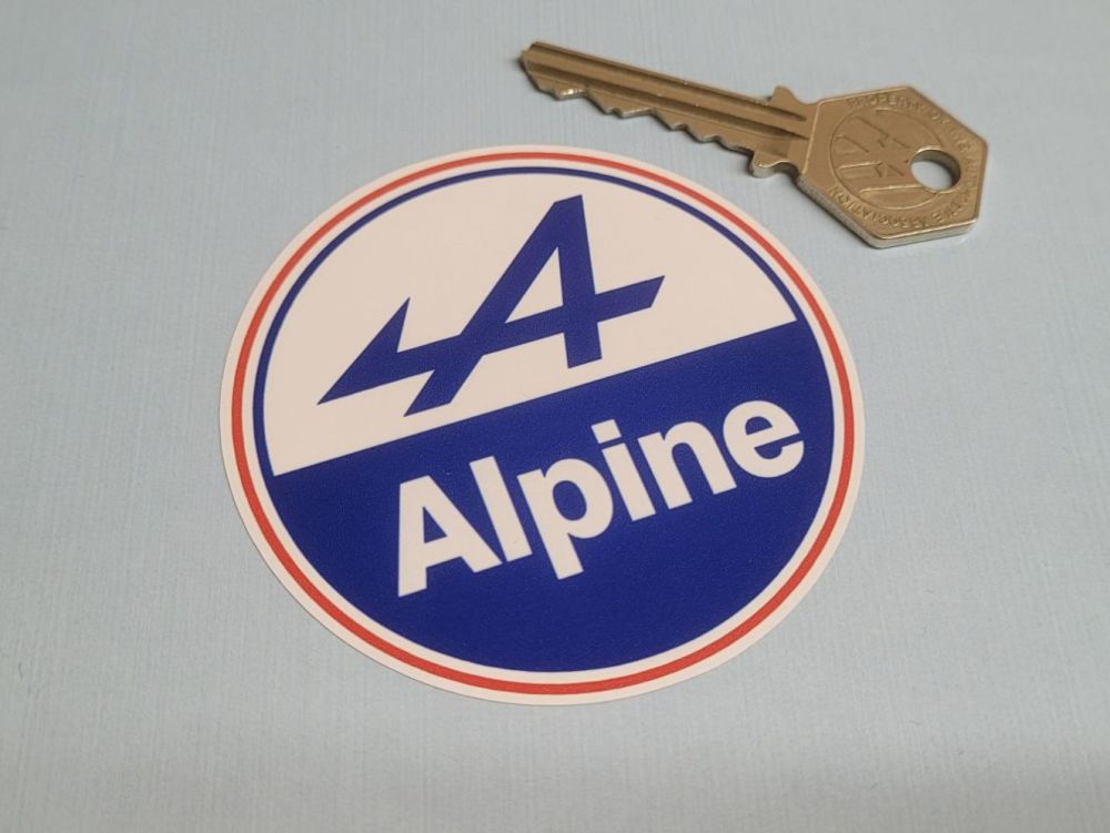 Alpine Logo Circular Sticker - 3