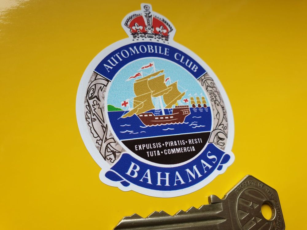 AACB  Automobile Club Bahamas Sticker 3