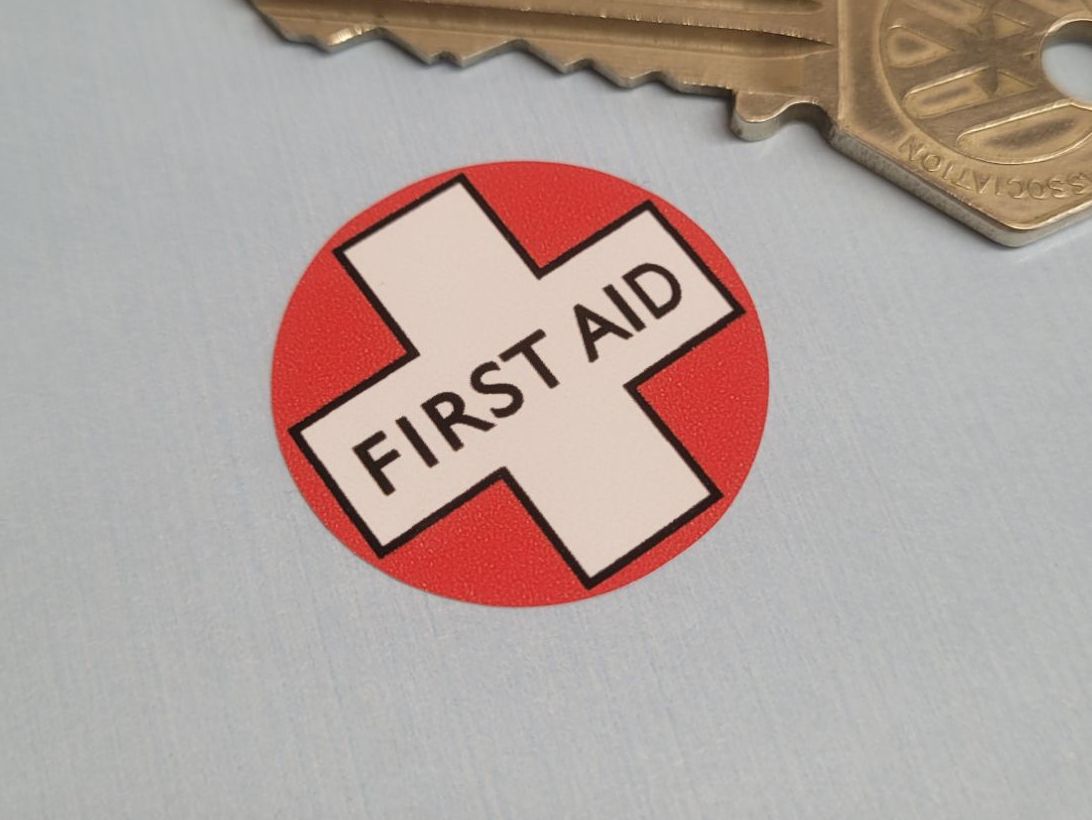 First Aid Box Classic Style Sticker - 30mm