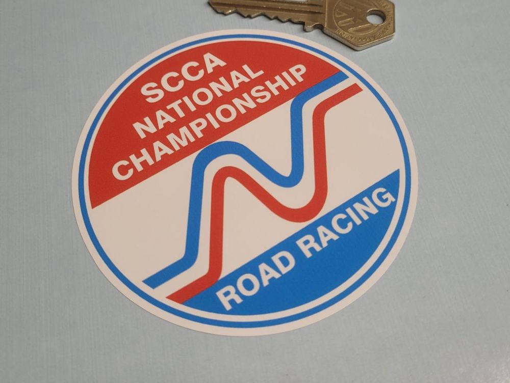 SCCA National Championship Road Racing Sticker - 4"