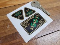Reynolds 531 Guaranteed Built With Frame and Fork Blades Stickers - Set of 3