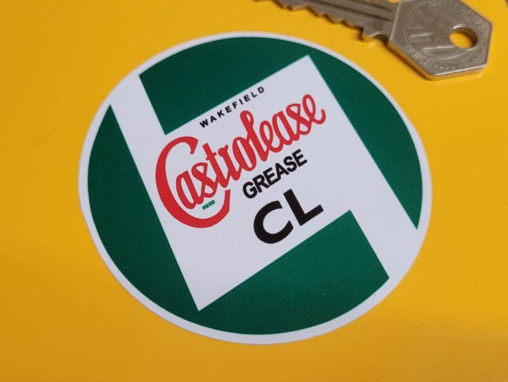 Castrolease Wakefield Grease CL Sticker - 3" or 4"