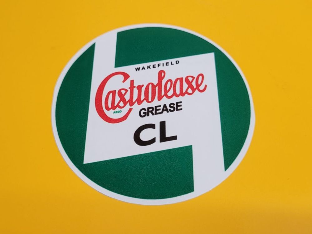 Castrolease Wakefield Grease CL Sticker - 10"