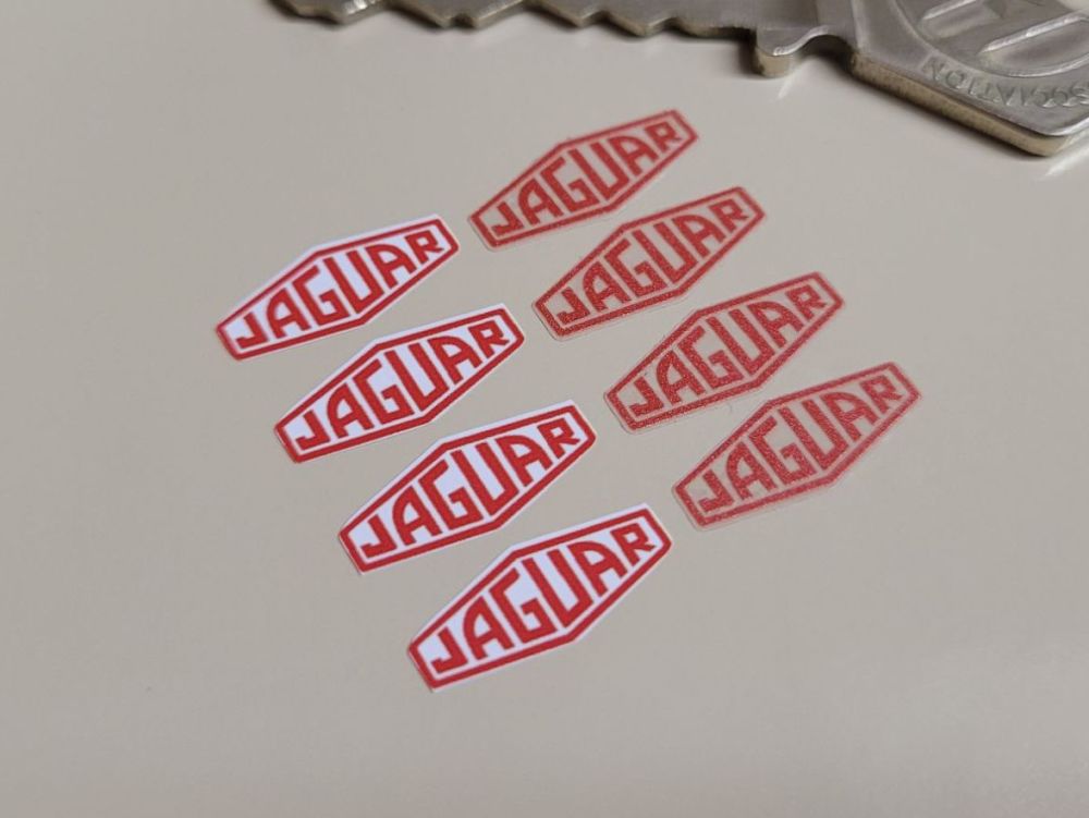 Jaguar Lozenge Stickers - 15mm - Set of 4