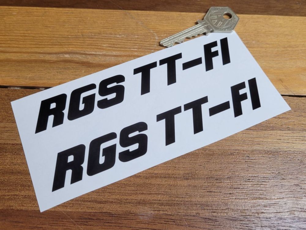 Laverda RGS TT F1 Cut Vinyl Text Stickers - 5.75" Pair