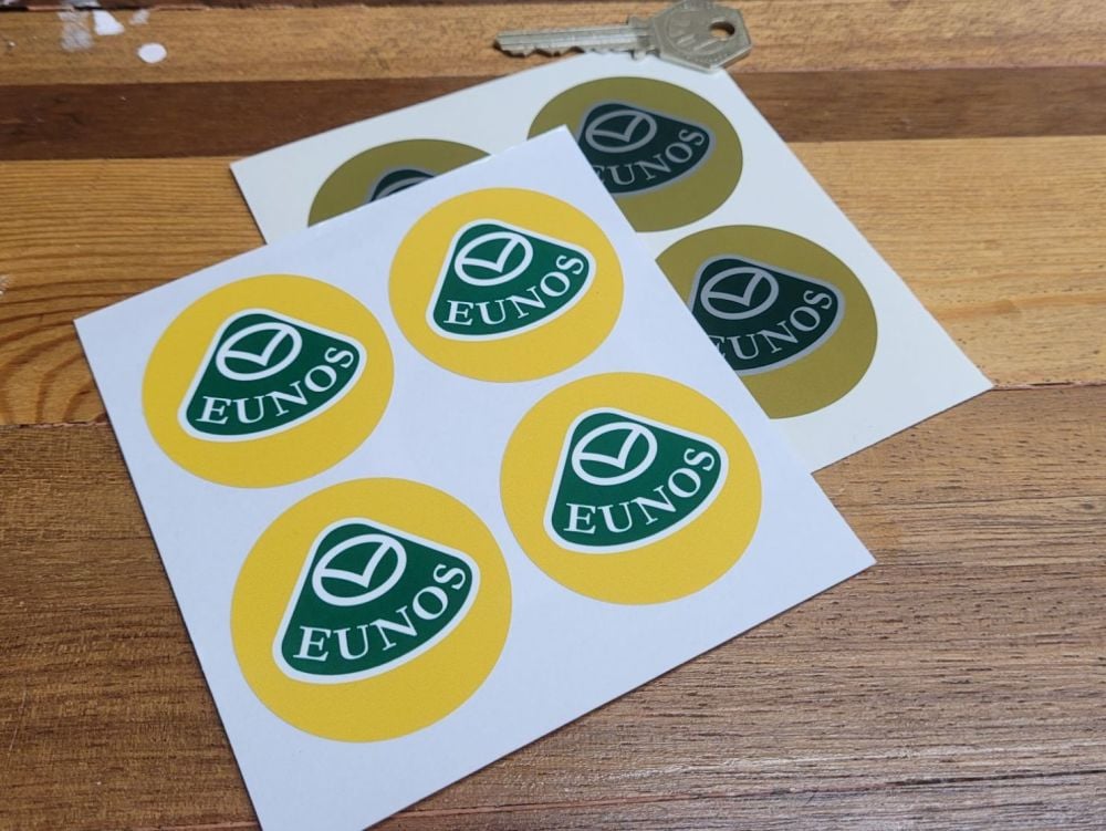 Eunos Mazda Close Cut Wheel Centre Stickers - Set of 4 - 50mm or 55mm