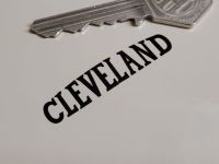 Cleveland Cut Text Stickers - 46mm - Set of 4