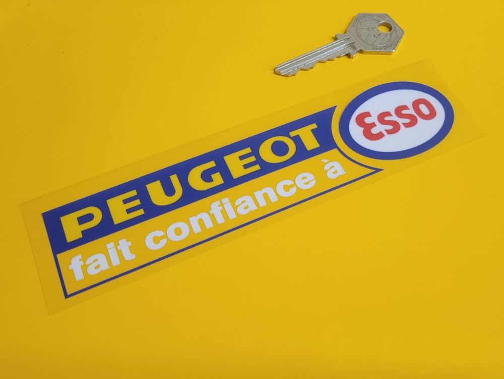 Peugeot fiat confiance à Esso Window Sticker - 7"