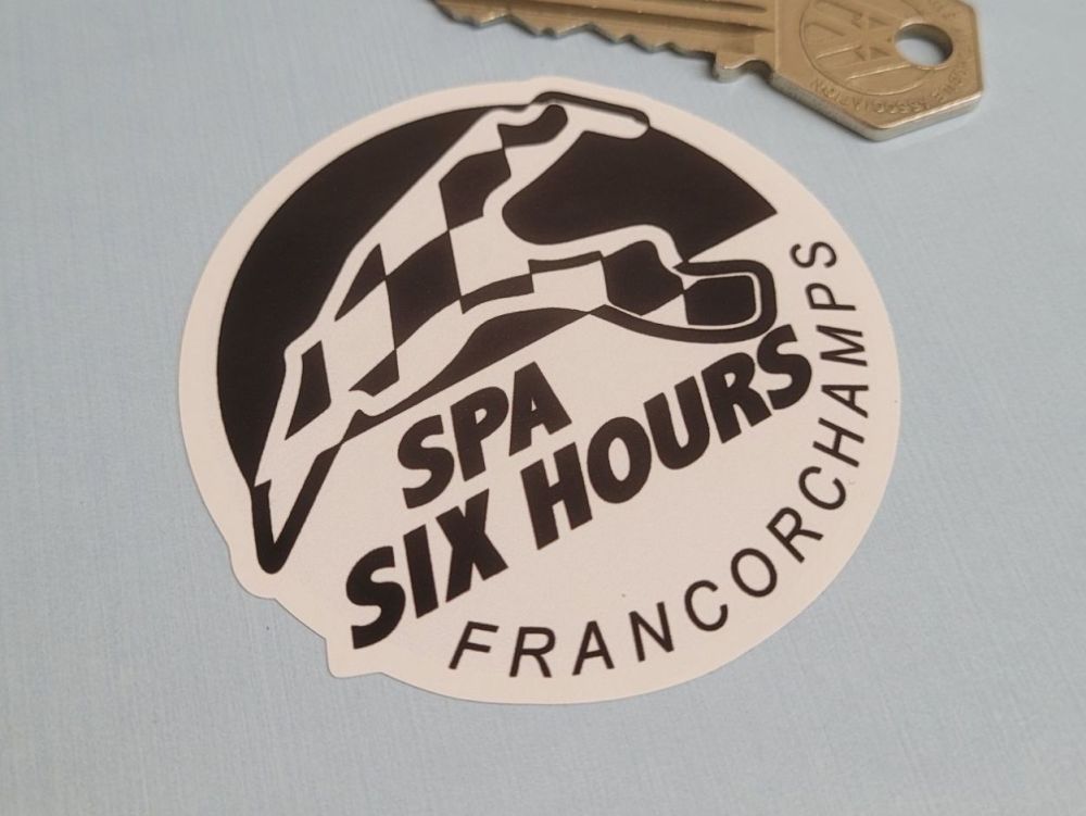 Spa Six Hours Fancorchamps Sticker - 2.75