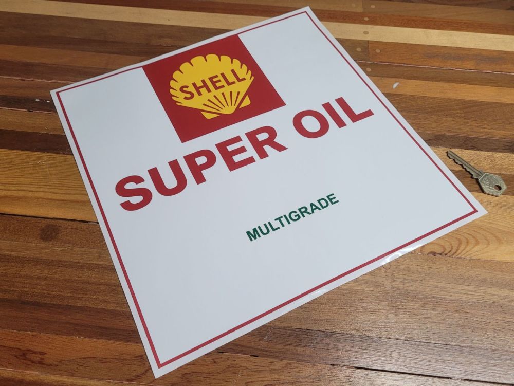 Shell Super Oil Multigrade Sticker - 12.25