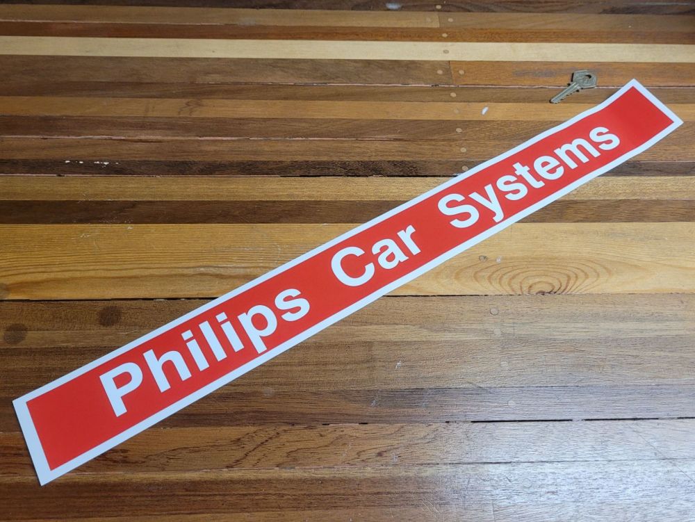 Philips Car Systems Single Line Sticker - 23.5
