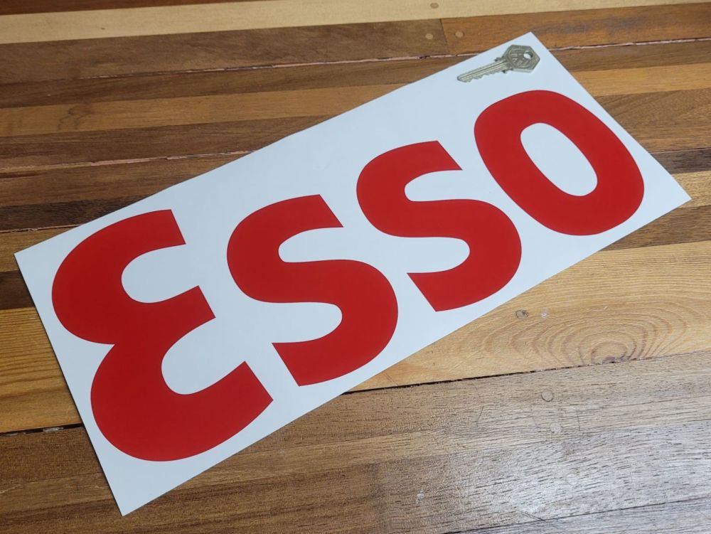 Esso Cut Text Sticker - 14.5"