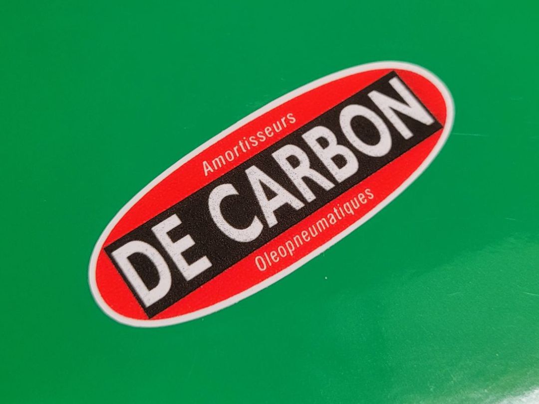 De Carbon  Amortisseurs Oleopneumatiques Stickers - 4" Pair