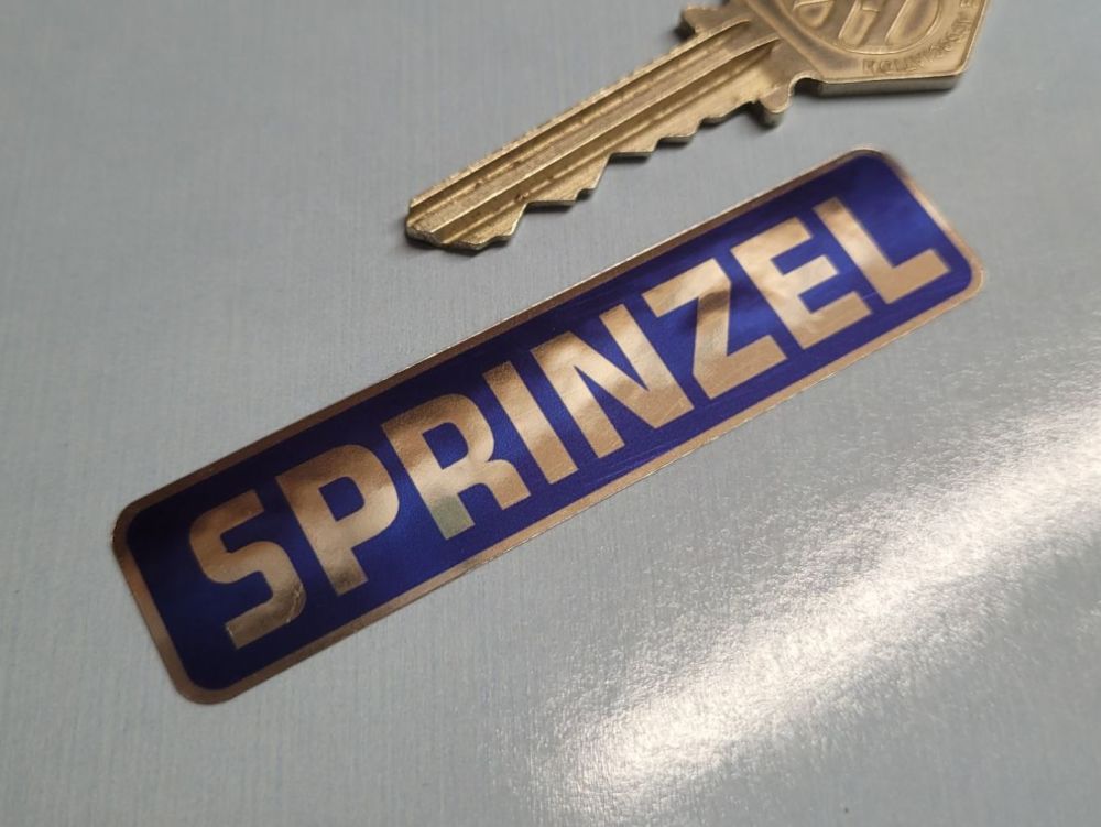 Sprinzel Blue & Foil Sticker - 3"