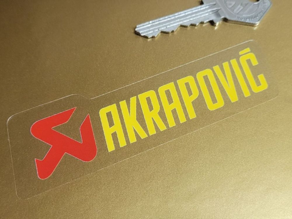 Akrapovic Window Sticker - 4.5